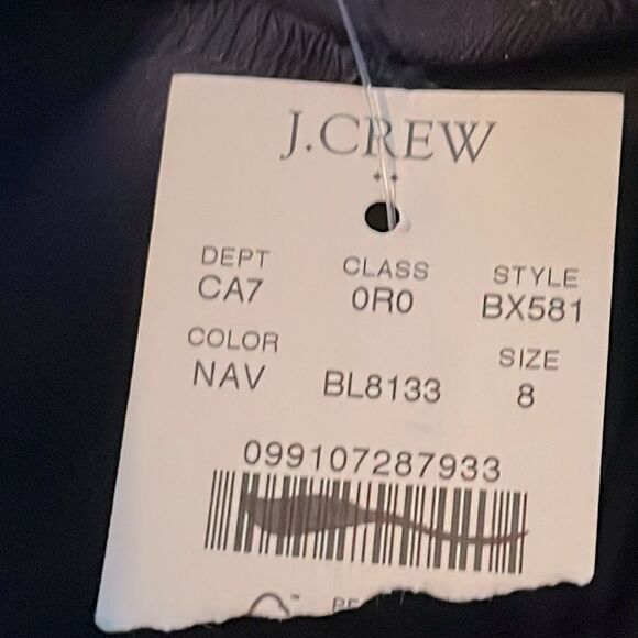 J Crew Factory NWT Wide Leg Ponte Pant Size 8 in Navy Blue | Soft - Picture 4 of 9